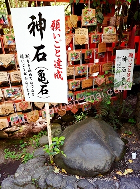 京都の野宮神社の神石