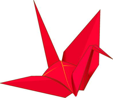 赤い折鶴